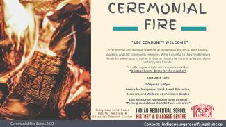 Ceremonial Fire Dec 12